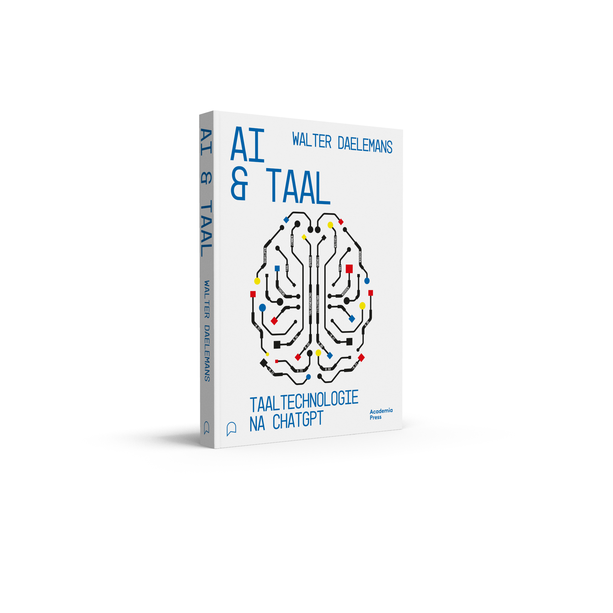 3D-weergave van het boek AI & taal